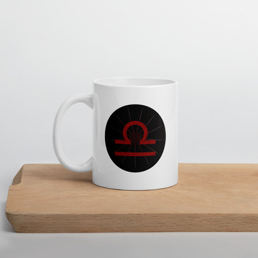 Dark Tredecim - Circle - Libra - White glossy mug