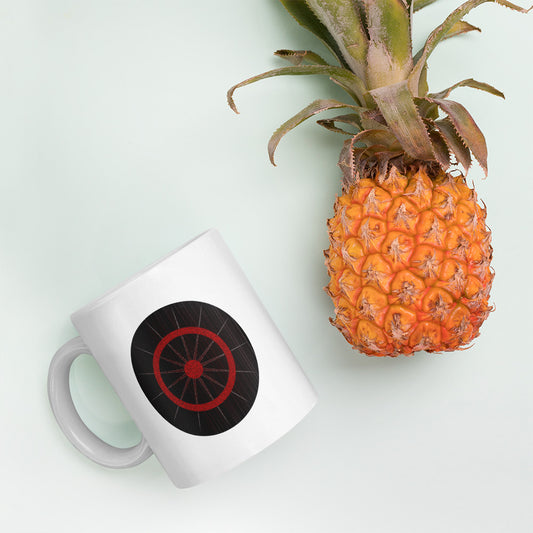 Dark Tredecim - Circle - Sun - White glossy mug