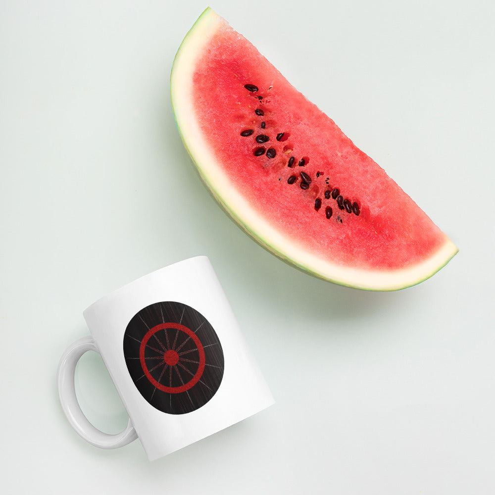 Dark Tredecim - Circle - Sun - White glossy mug
