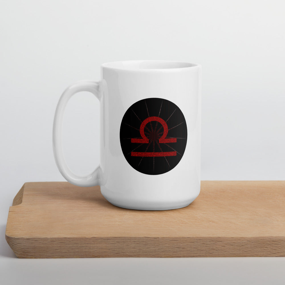 Dark Tredecim - Circle - Libra - White glossy mug