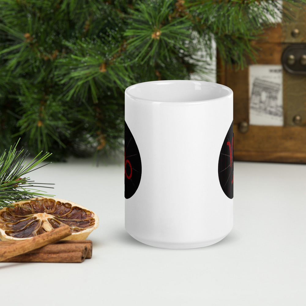 Dark Tredecim - Circle - Capricorn - White glossy mug