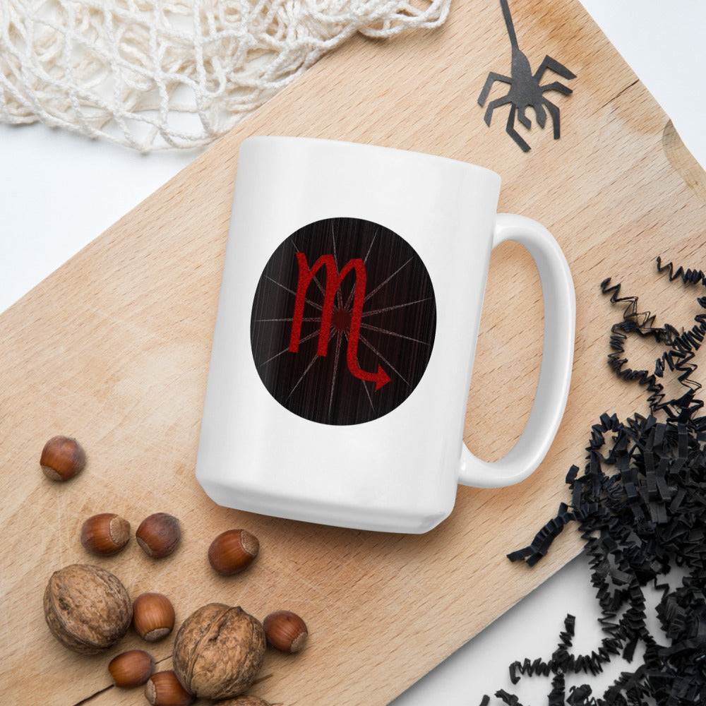 Dark Tredecim - Circle - Scorpio - White glossy mug