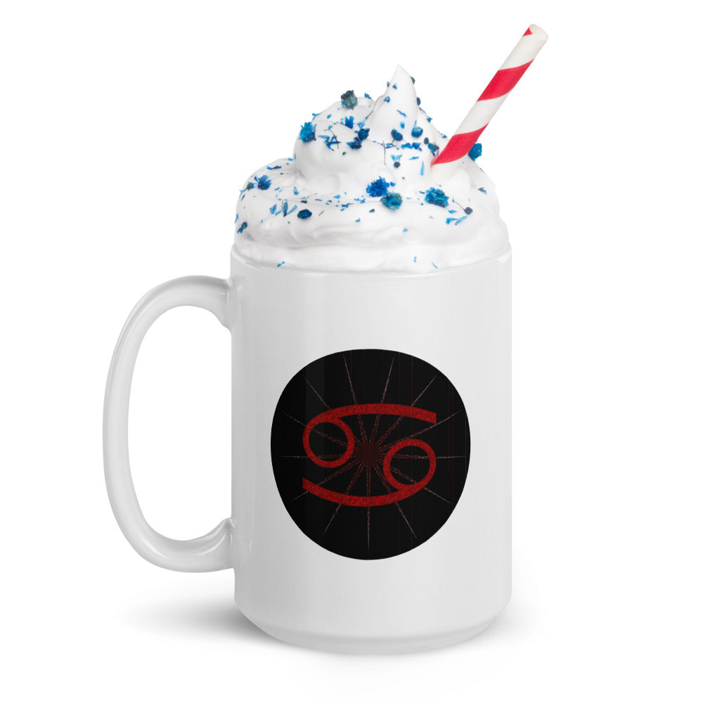 Dark Tredecim - Circle - Cancer - White glossy mug