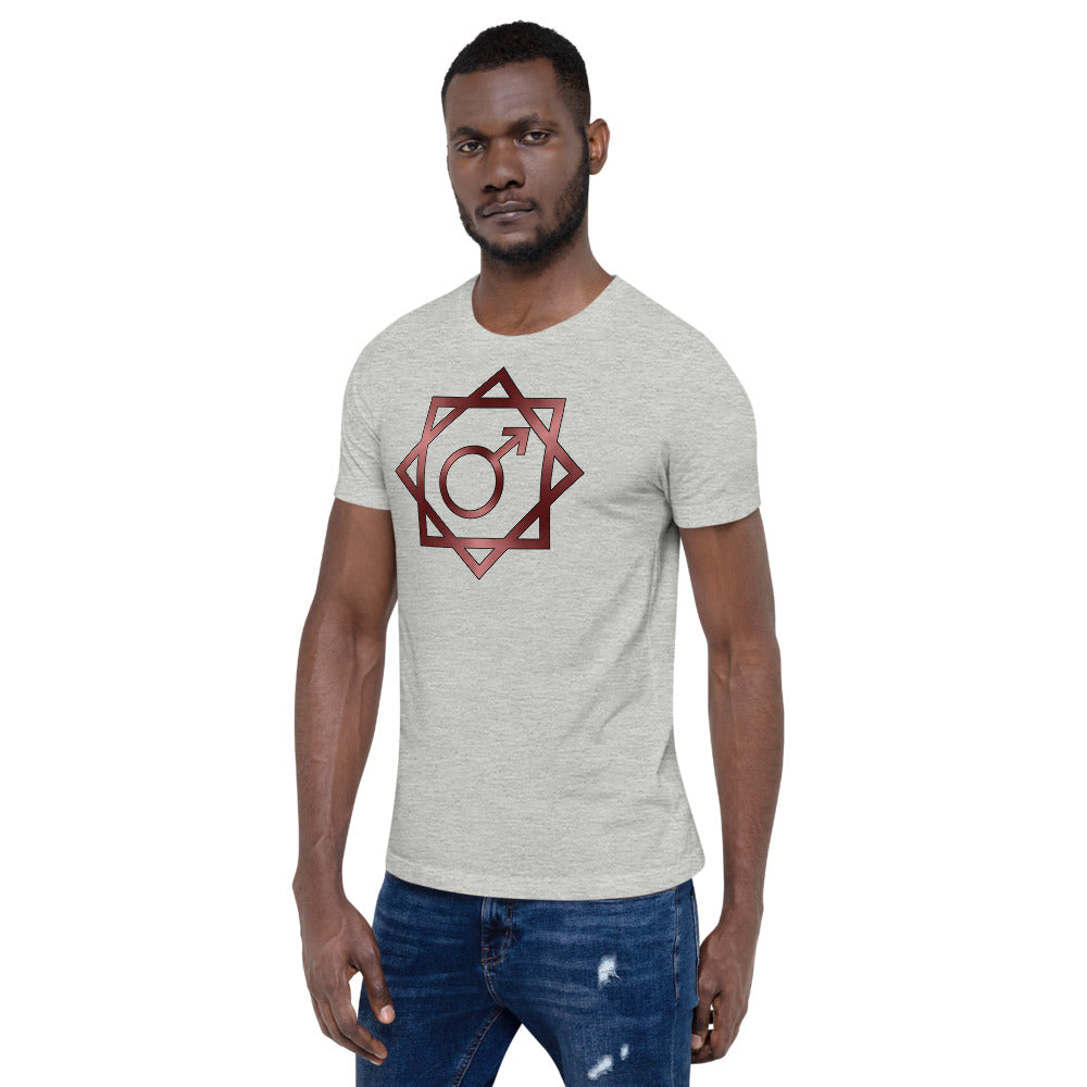 Metallic Zodiac Double-Box - Crimson Mars - Short-sleeve unisex t-shirt