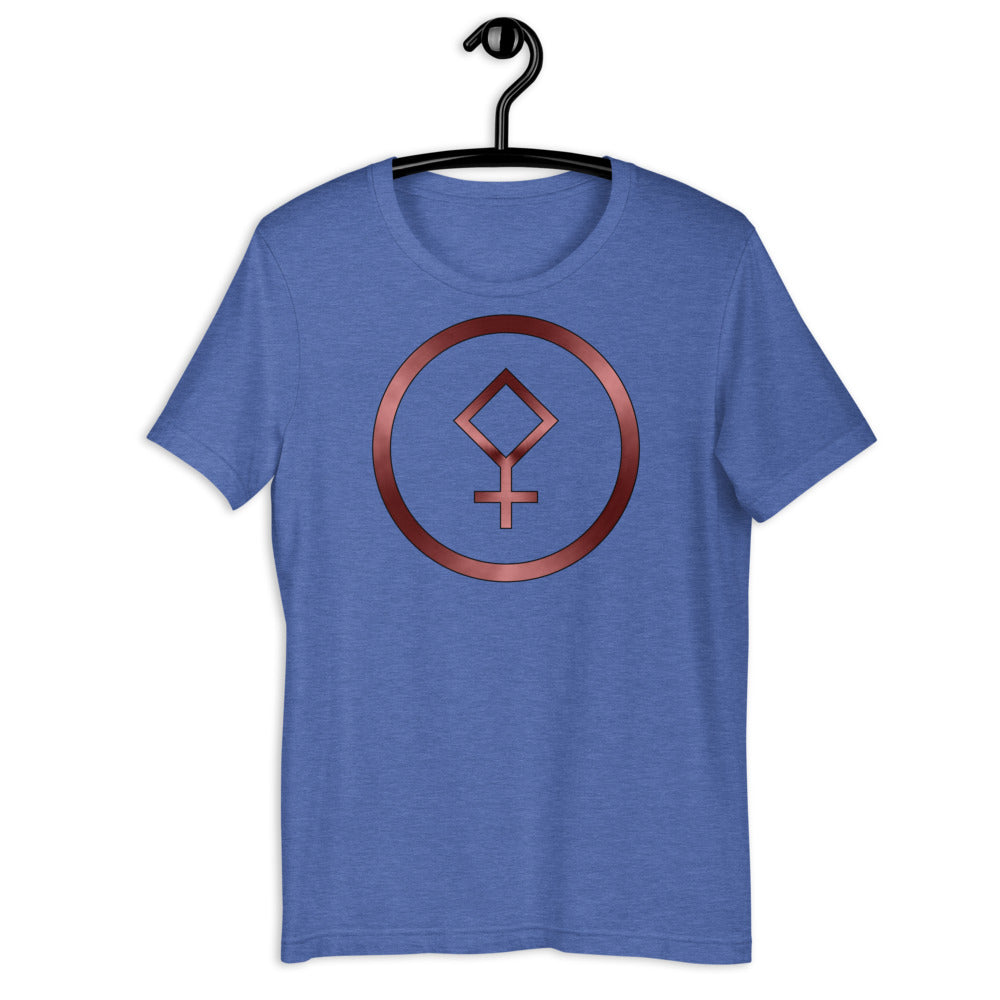 Metallic Zodiac Circle - Crimson Pallas - Short-sleeve unisex t-shirt