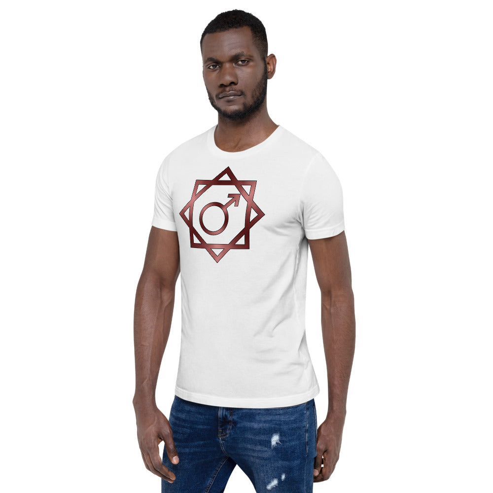 Metallic Zodiac Double-Box - Crimson Mars - Short-sleeve unisex t-shirt
